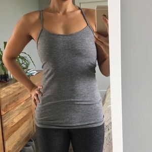 Lululemon Heather Grey Y Tank